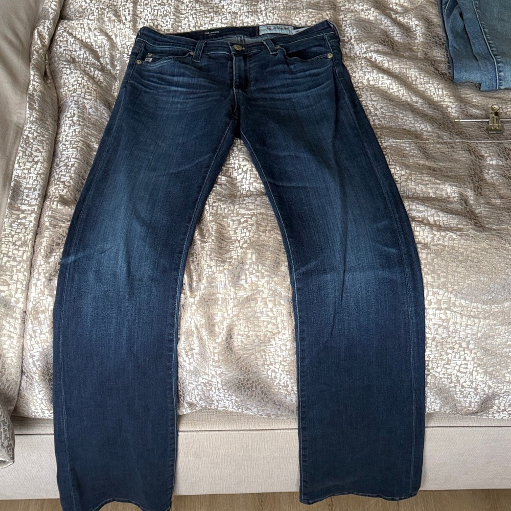 AG Adriano Goldschmied Women's Dark Blue Boot Cut Jeans